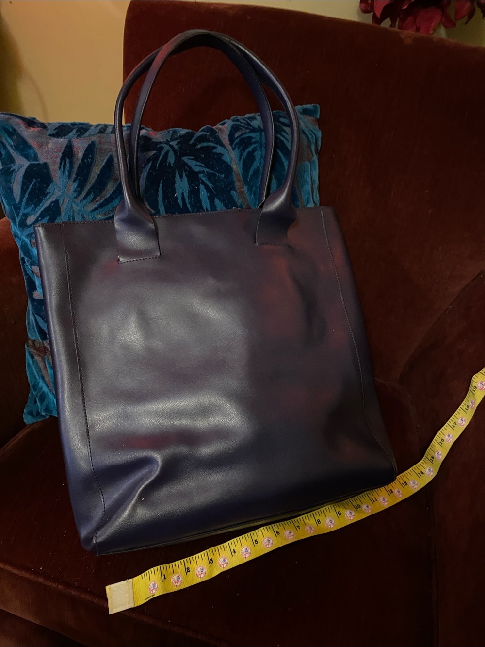 Classic plum fauxLeather Tote Bag for Men